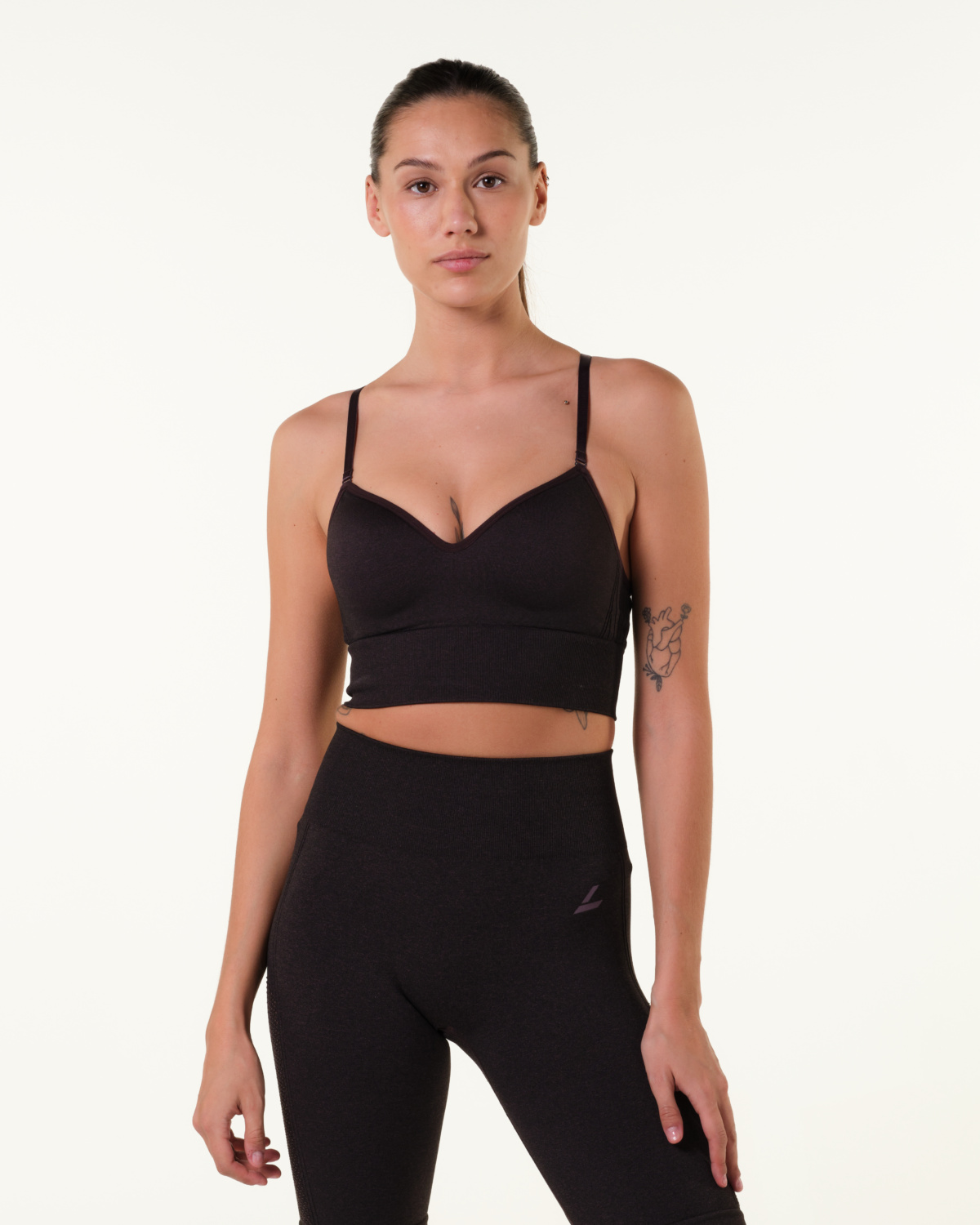 LEVITY Eclipse Mesh Seamless Push Up Bra Red Marl