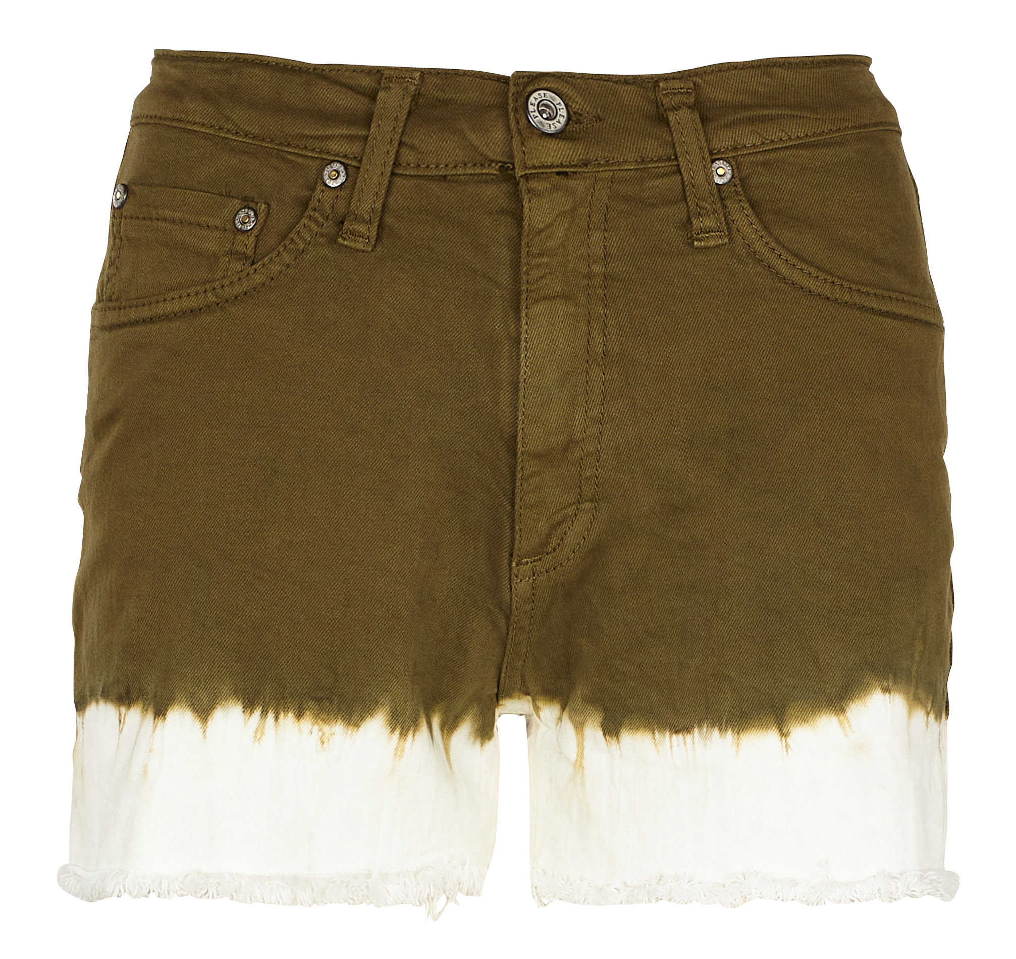 Short tie and dye en coton | Marron