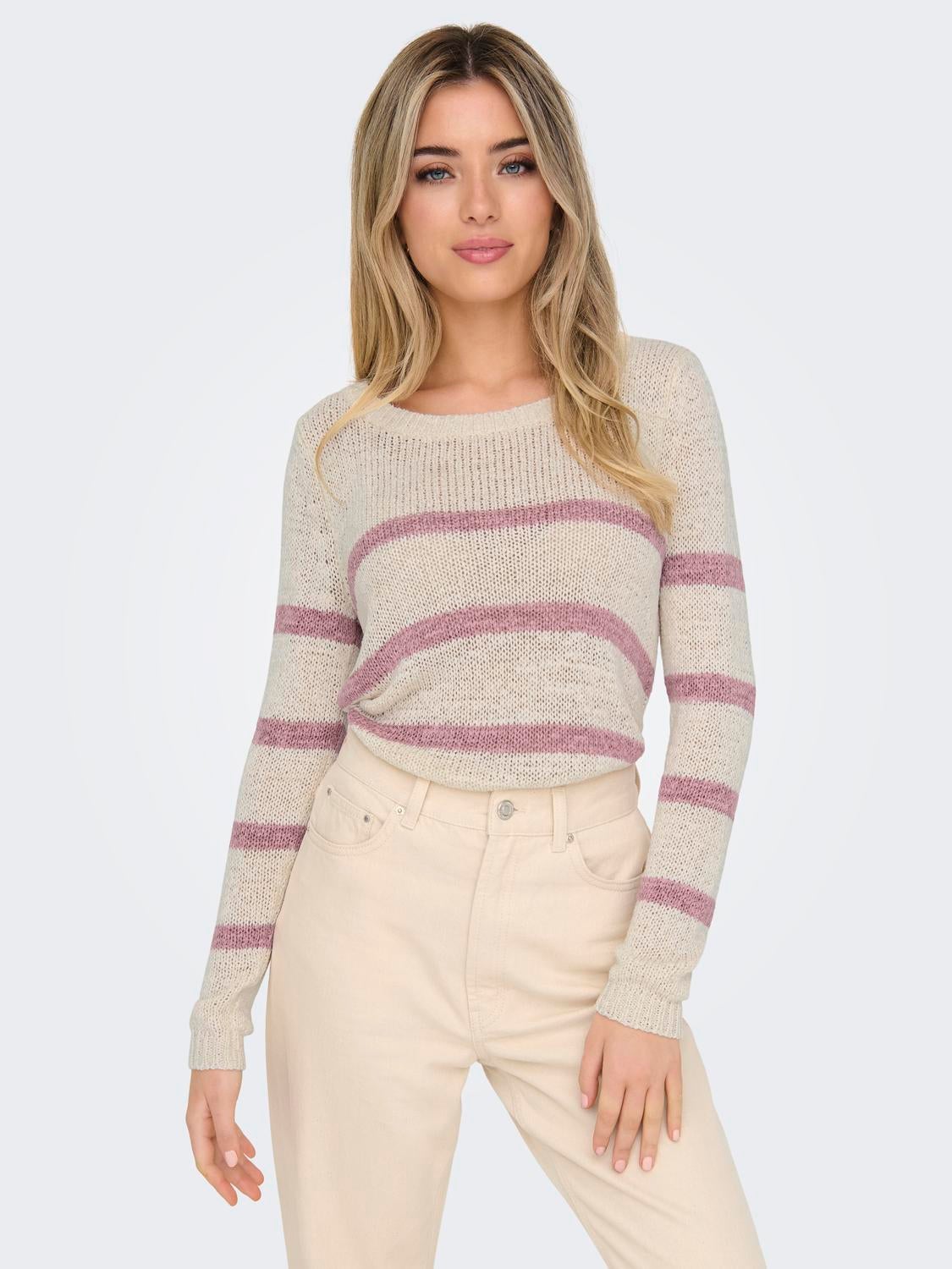 ONLGEENA Strickpullover Eggnog