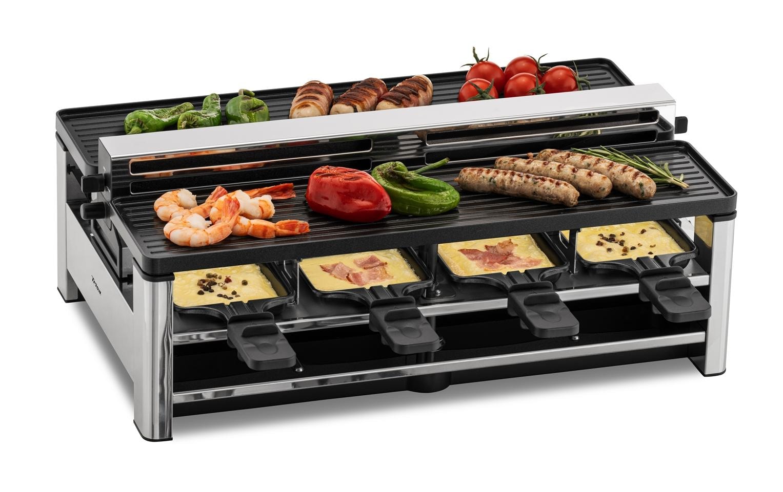 Trisa Raclette »Pure Melt 8 Personen« 8 Stk. Raclettepfännchen 1.500 W