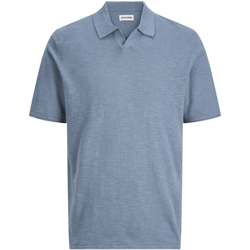 Køb Jack & Jones Junior Blue Mirage Jjkane Strik Split Neck Polo Jnr