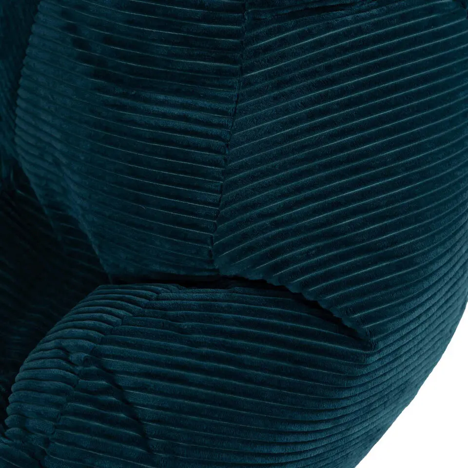 icon - Dalton XL Zitzak Fauteuil - Gaming - Ribfluweel - Blauwgroen