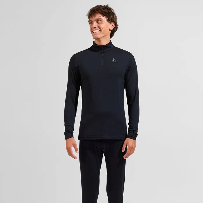 Odlo Natural Merino 200 Half Zip Turtle Neck LS Shirt Heren