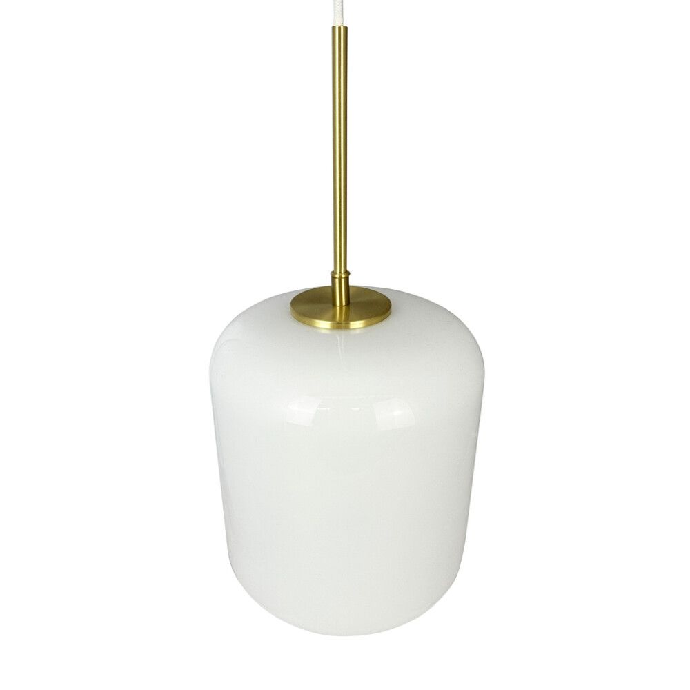 TAKLAMPE DYBERG LARSEN SILVIA 20CM OPAL/MESSING