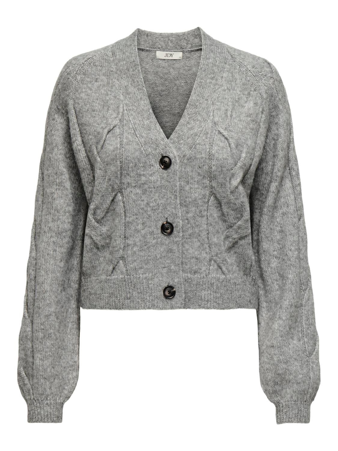 JDYSUSANNA Strickjacke Medium Grey Melange