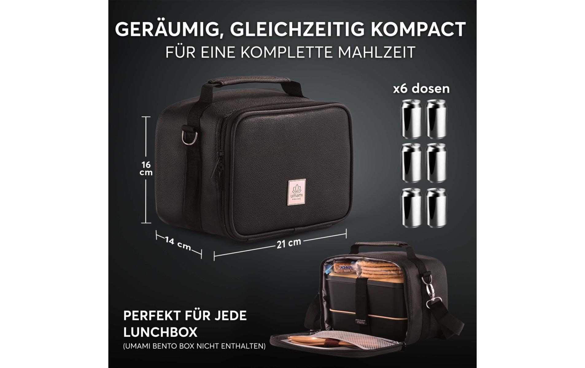 Lunchbox Thermocase Deep Black PremiumIsolierte Lunchbox mit ergonomischem Griff