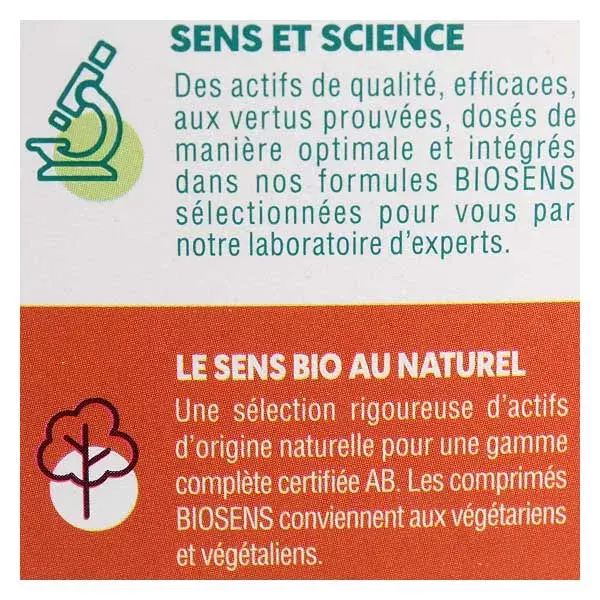 Biosens Vitamina C Orgânica e Ginseng 24 comprimidos