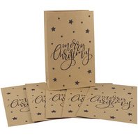 Pochette cadeau de Noël 'Merry Christmas', 100x160 mm