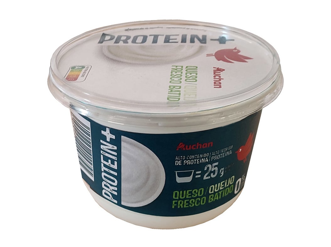 QUEIJO BATIDO AUCHAN PROTEÍNA NATURAL 500G