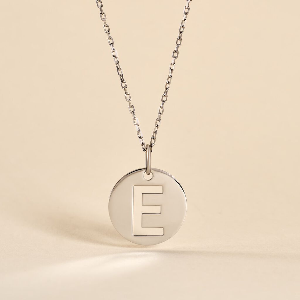 Pendentif Elio E Argent Blanc