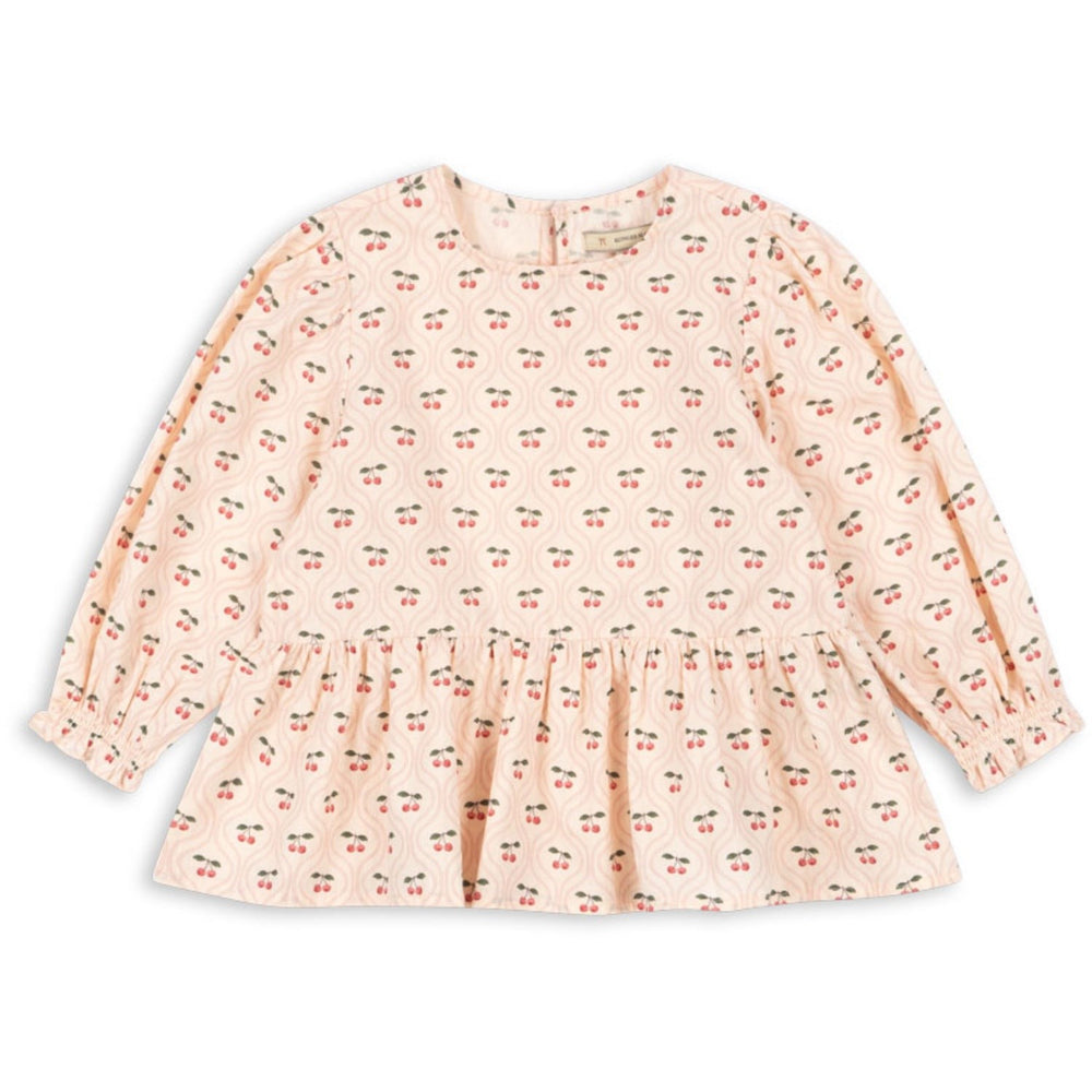 Køb Konges Sløjd Cherry Pink Motif Cianna Bluse GOTS