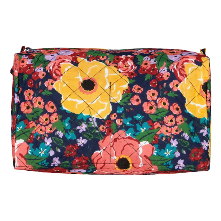 Lucas du Tertre Trousse de toilette ronde Helen Flower | Noir
