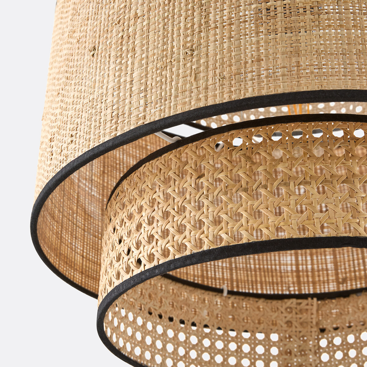 LA REDOUTE INTERIEURS<br>Candeeiro suspenso / Abajur duplo Ø40 cm, Dolkie