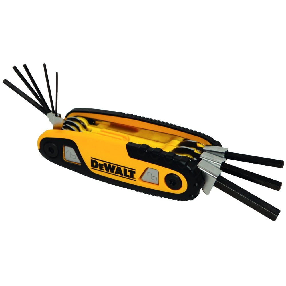 Jogo de 8 chaves hexagonais métricas dobráveis DEWALT DWHT70263M