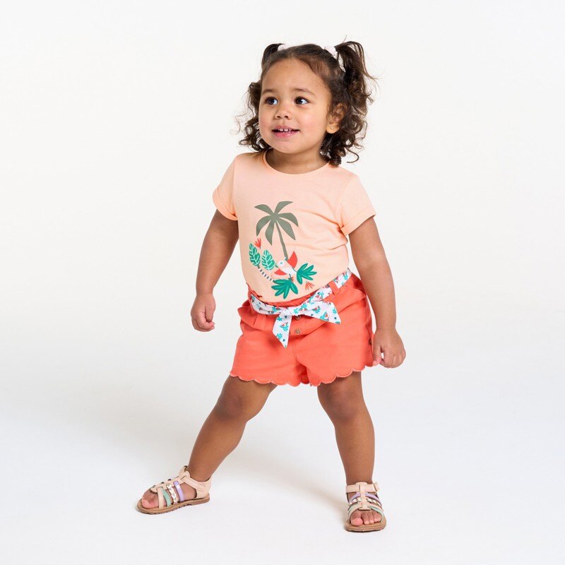 T-shirt oiseau rose bébé fille Rose