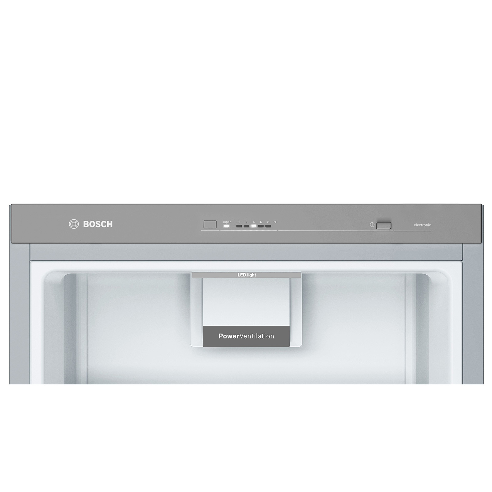 BOSCH Stand-Kühlschrank KSV36VLEP - Edelstahl - E
