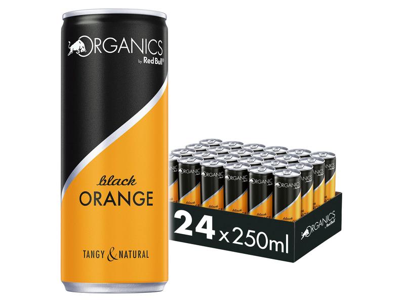 Red Bull Organics The Organics Black Orange 24 Stück x 0.25 Prickelndes Bio-Erfrischungsgetränk mit Orangengeschmack