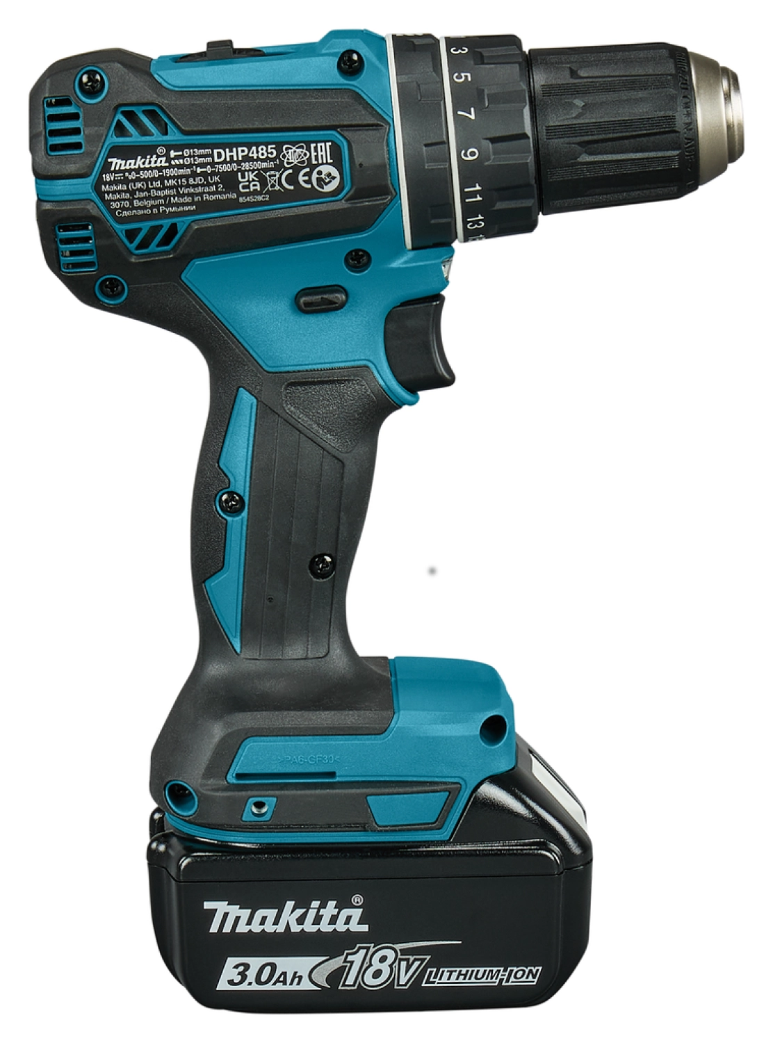Makita DHP485SFE 18V Li-Ion accu klopboor- /schroefmachine set (2x 3.0Ah accu) in koffer - koolborstelloos