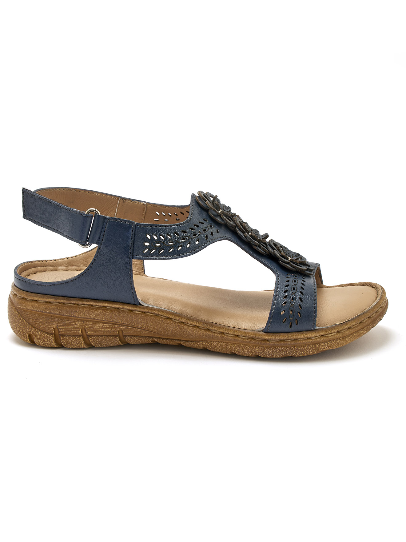 Sandales fantaisie tout cuir