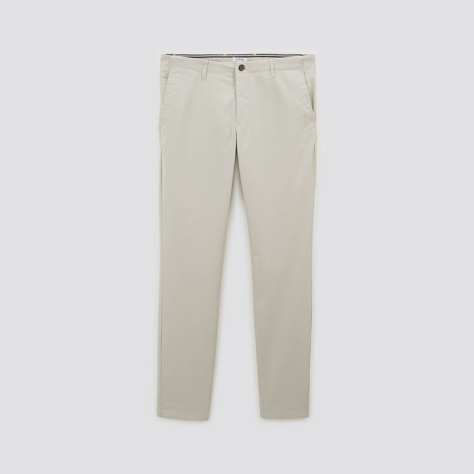 Pantalon chino slim 'le parfait by JULES' Ecru