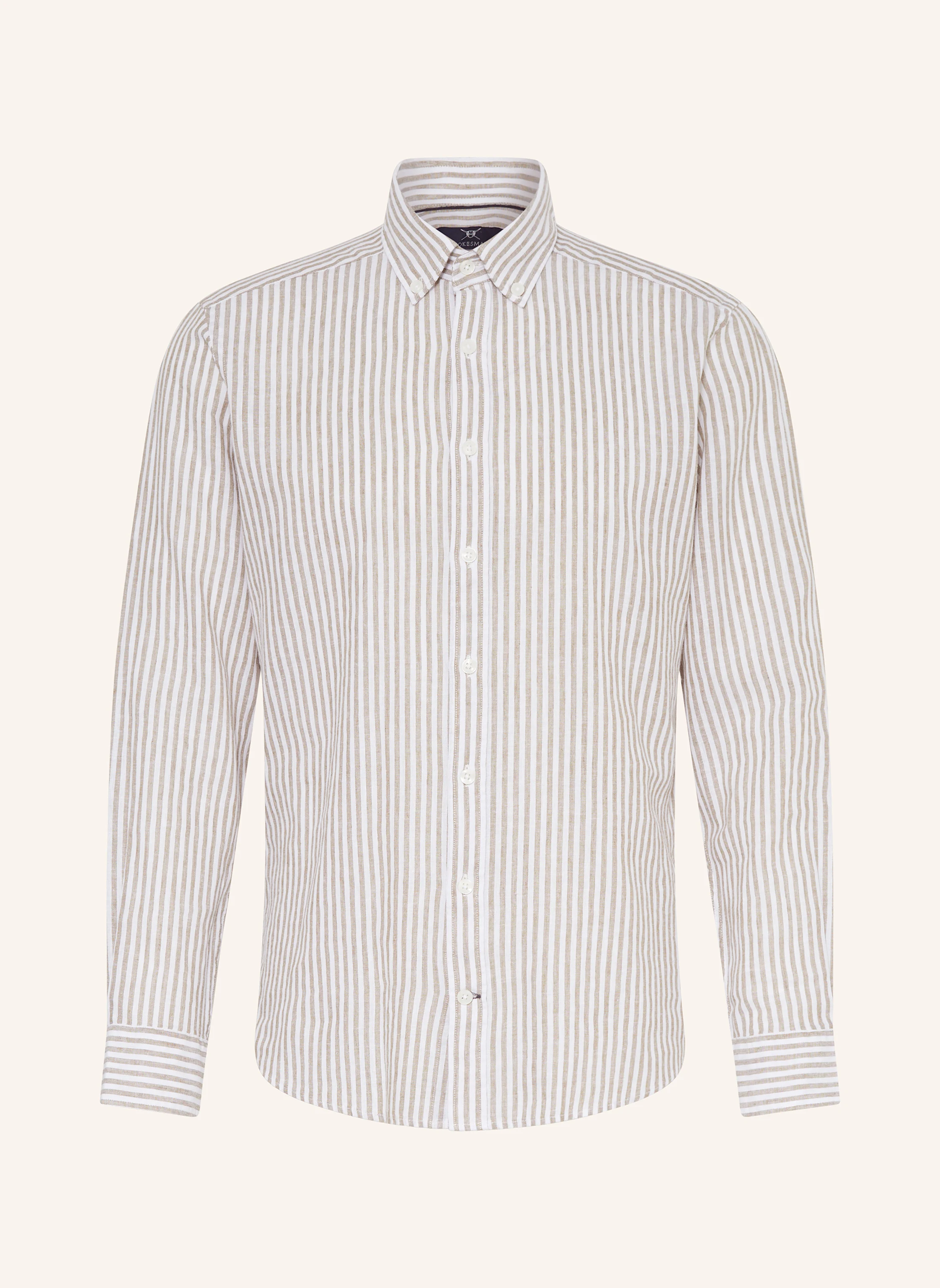 STROKESMAN'S Hemd Regular Fit mit Leinen