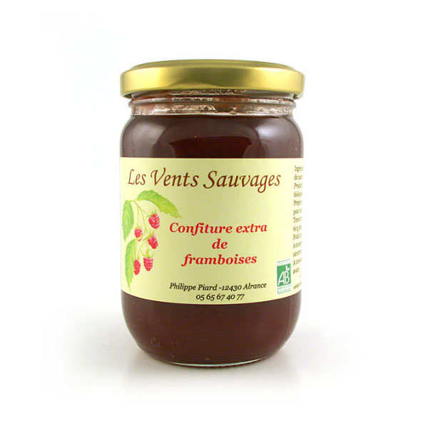 Confiture extra de framboise bio