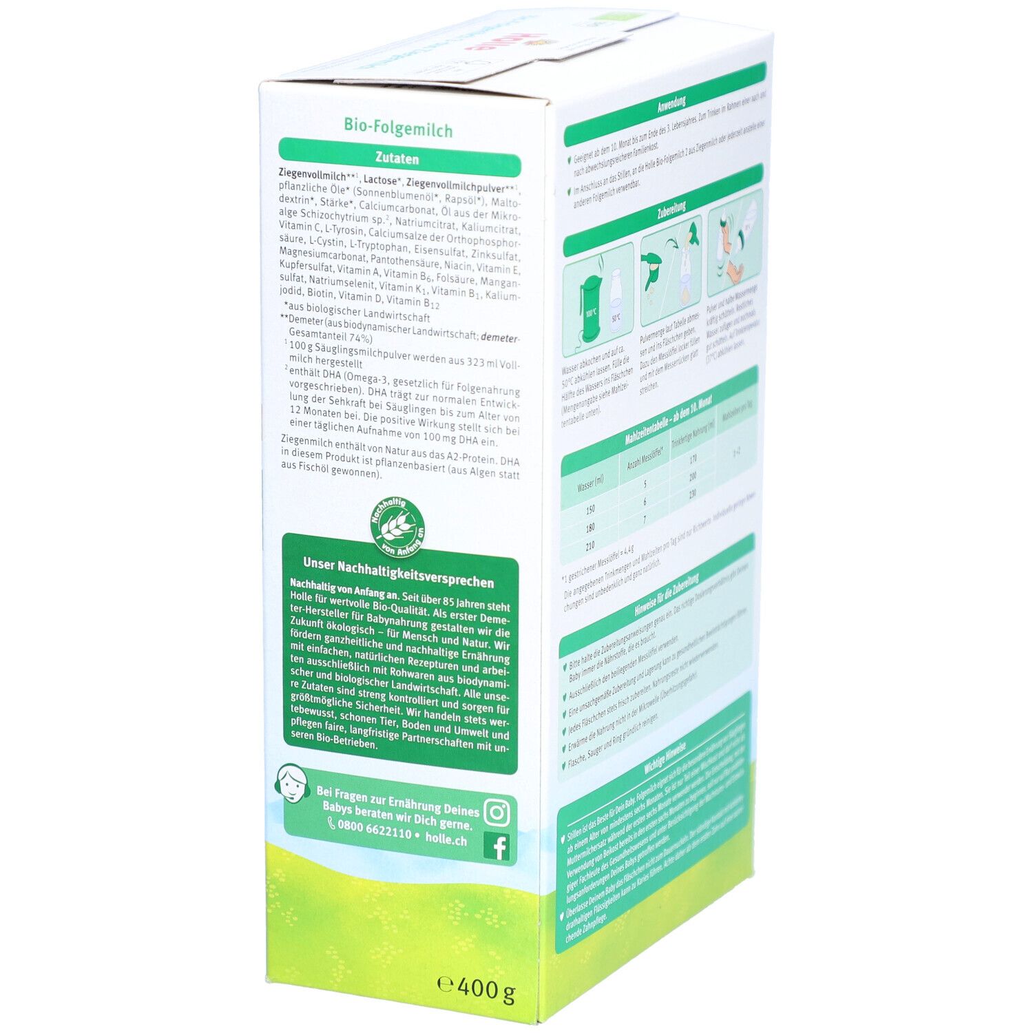 Holle Bio 3 Folgemilch auf Ziegenmilchbasis ab dem 10. Monat