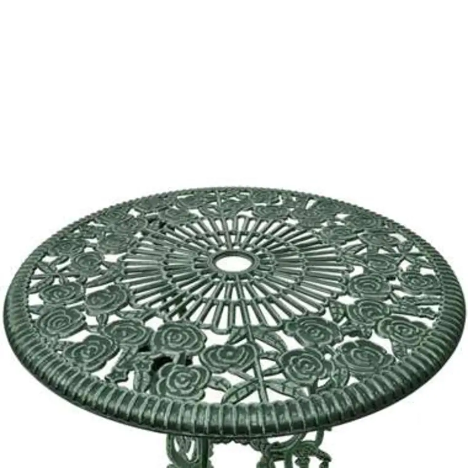 vidaXL - Bistroset Bistrosets - Groen - Aluminium