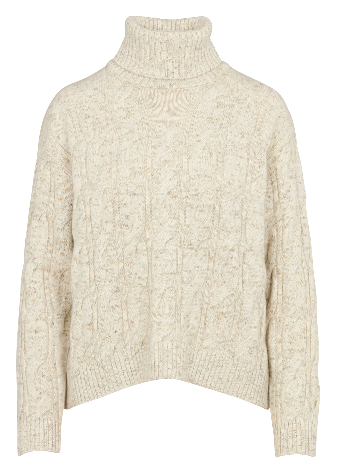 CELYA - Pull col roulé en cachemire| Blanc
