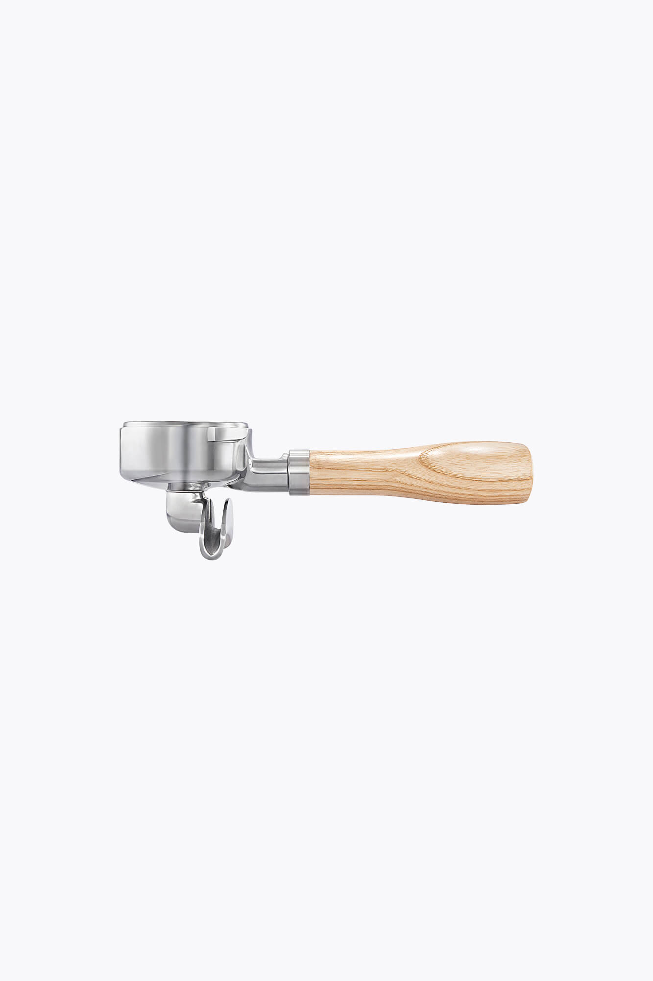 Gaggia Edelstahl-Siebträger mit Griff aus Eschenholz 58mm