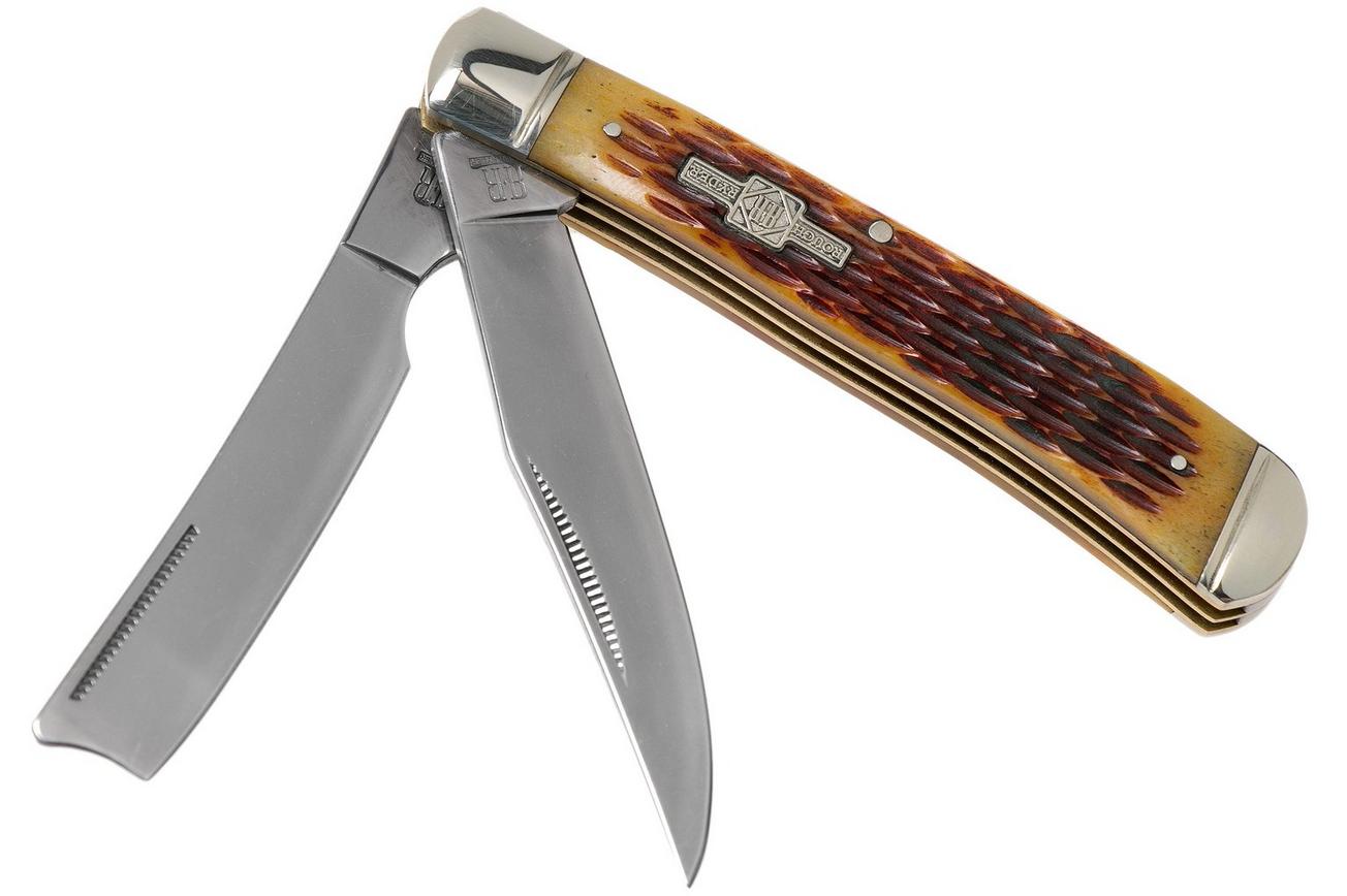 Rough Ryder Razor Trapper Amber Bone RR072 slipjoint zakmes