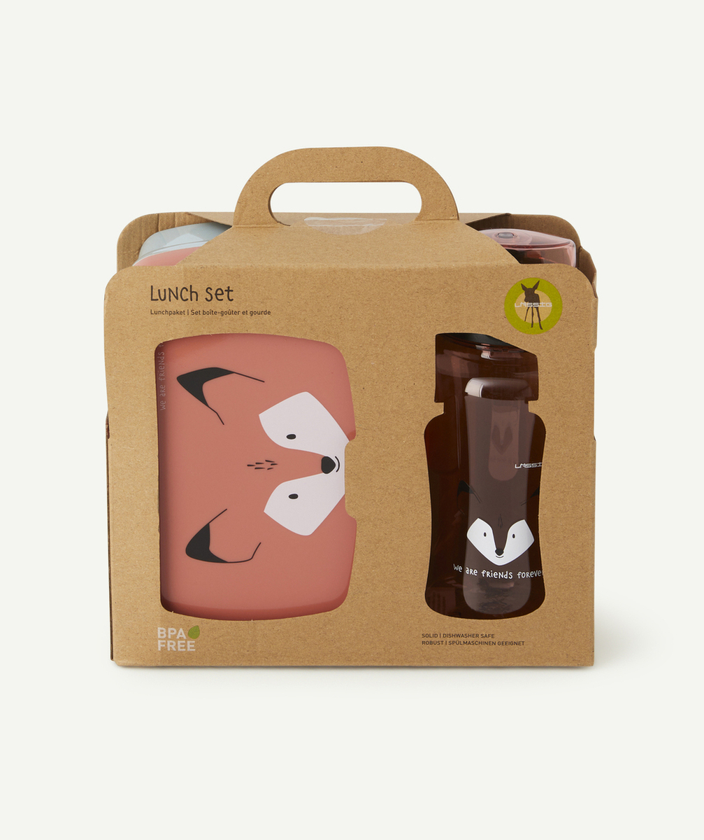 LASSIGSET BOÎTE À GOÛTER ET GOURDE RENARD