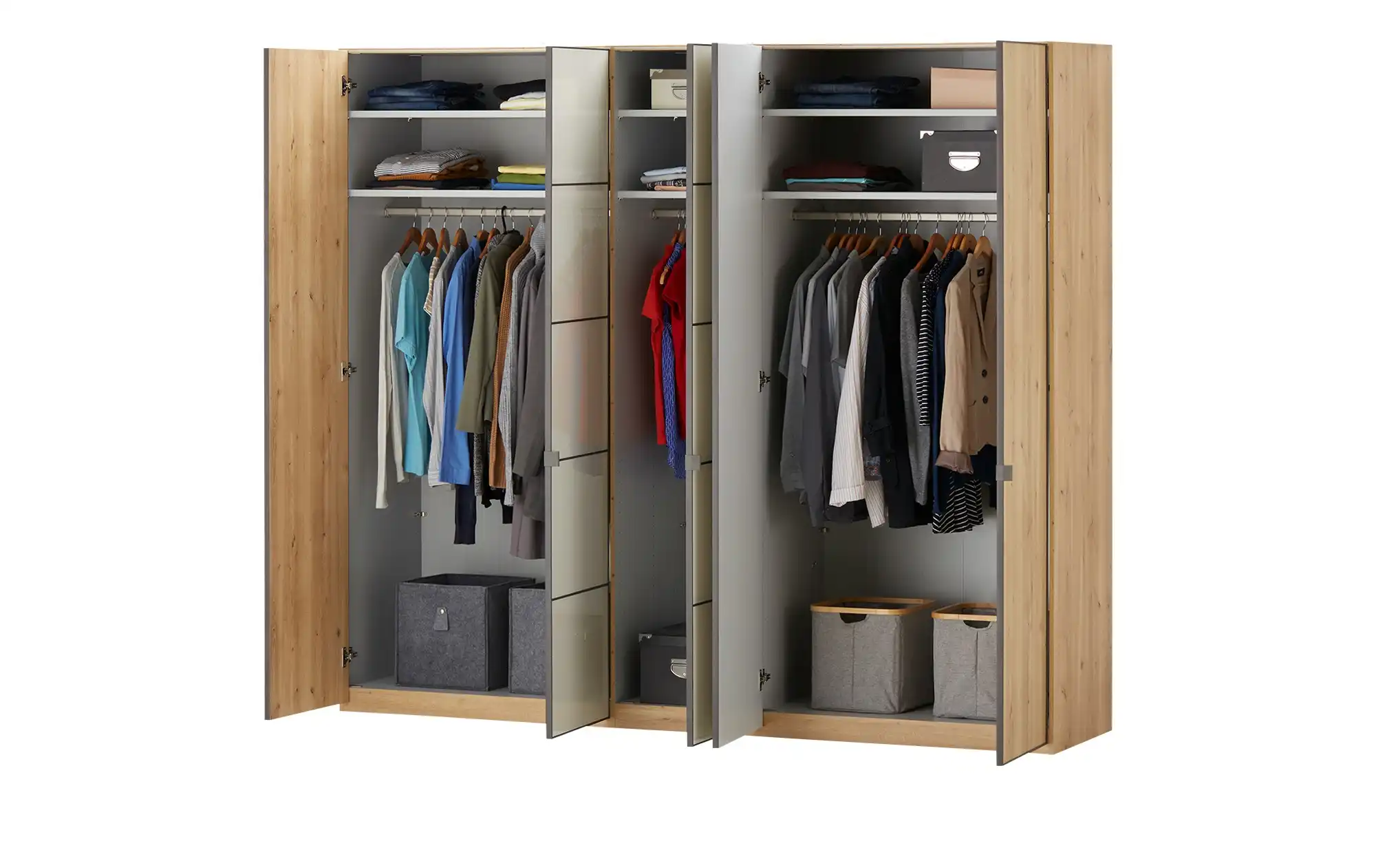 uno Drehtürenschrank, 5-türig Nefi