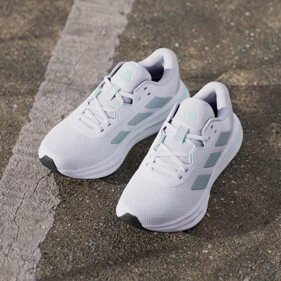 ADIDAS PERFORMANCE Loopschoen 'Galaxy 7' grijs pastelgroen wit
