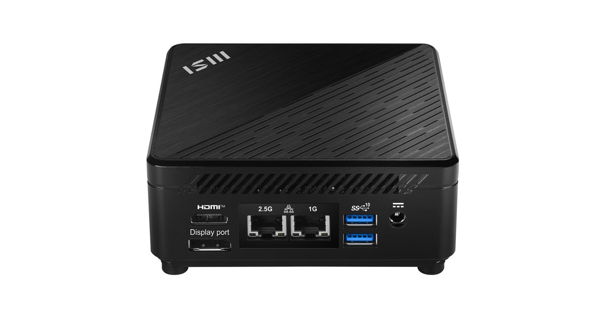 MSICubi 5 12M-002EU pc-systeem  (Zwart | Core i5-1235U | Iris Xe Graphics | 8 GB | 512 GB SSD)