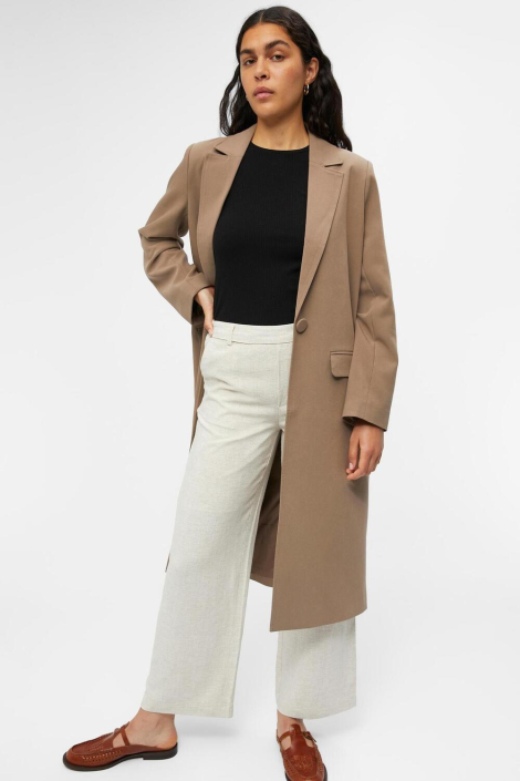 Object beige dames broek