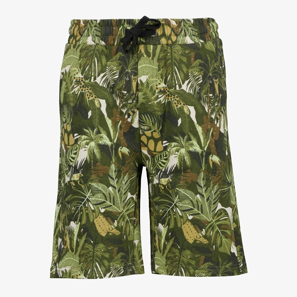 Unsigned jongens sweatshort groent met print