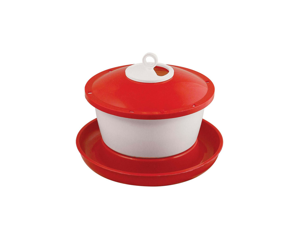 Abreuvoir 6 litres pour poules et volailles • abreuvoir seau en plastique