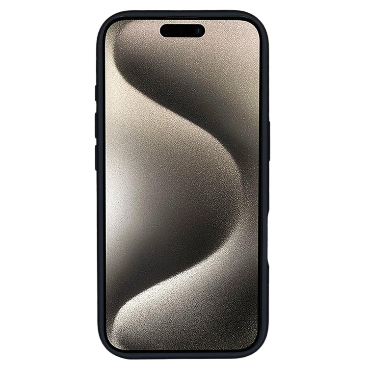 iPhone 16 Pro MagSafe Hybrid Hülle mit TPU Bumper im Carbon Look   Kickstand - Schwarz