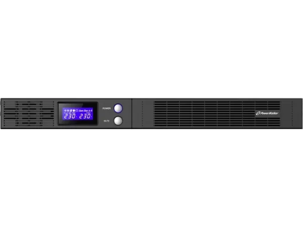 PowerWalker VI 500 R1U - UPS (rackversion) - AC 165-290 V - 300 Watt - 500 VA - 7 At - RS-232, USB - output-stikforbindelser: 4 - 1U - 19