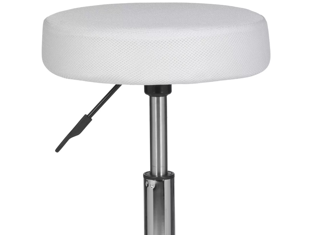 Design Tabouret à Roulettes Pivotant 360° Rembourré Tabouret de bureau