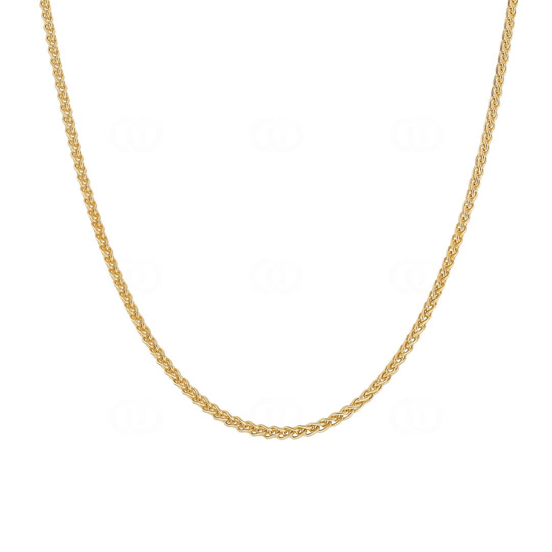 Zopfkette 750/18 K Gelbgold 2.1mm