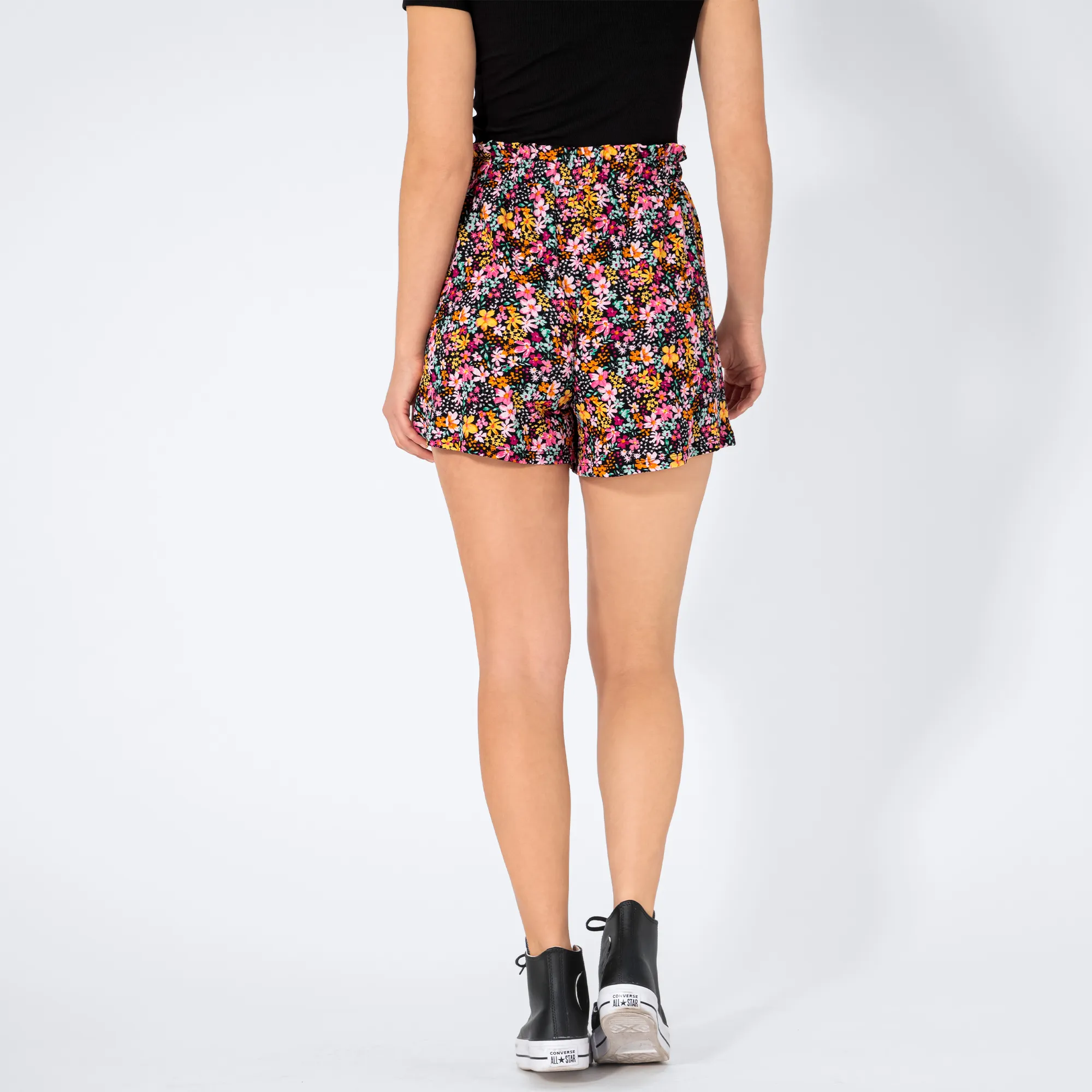 Damen-Shorts mit Blumenmuster