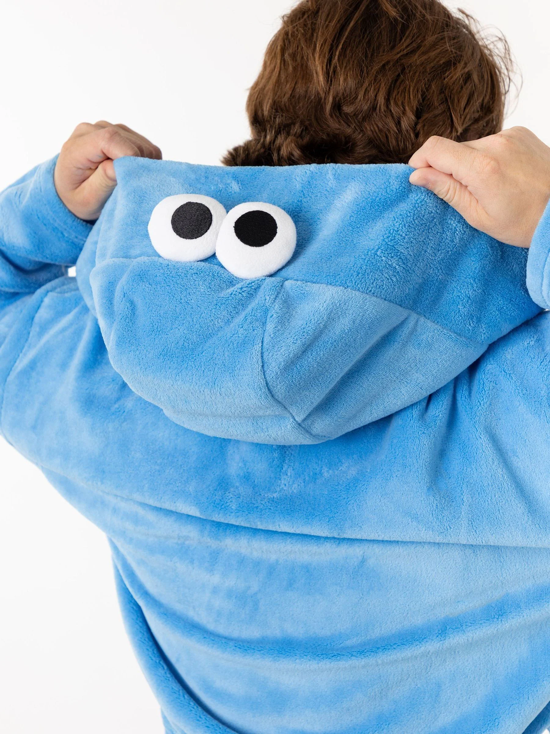 Vanilla Underground Sesame Street Cookie Monster Hooded Bath Robe