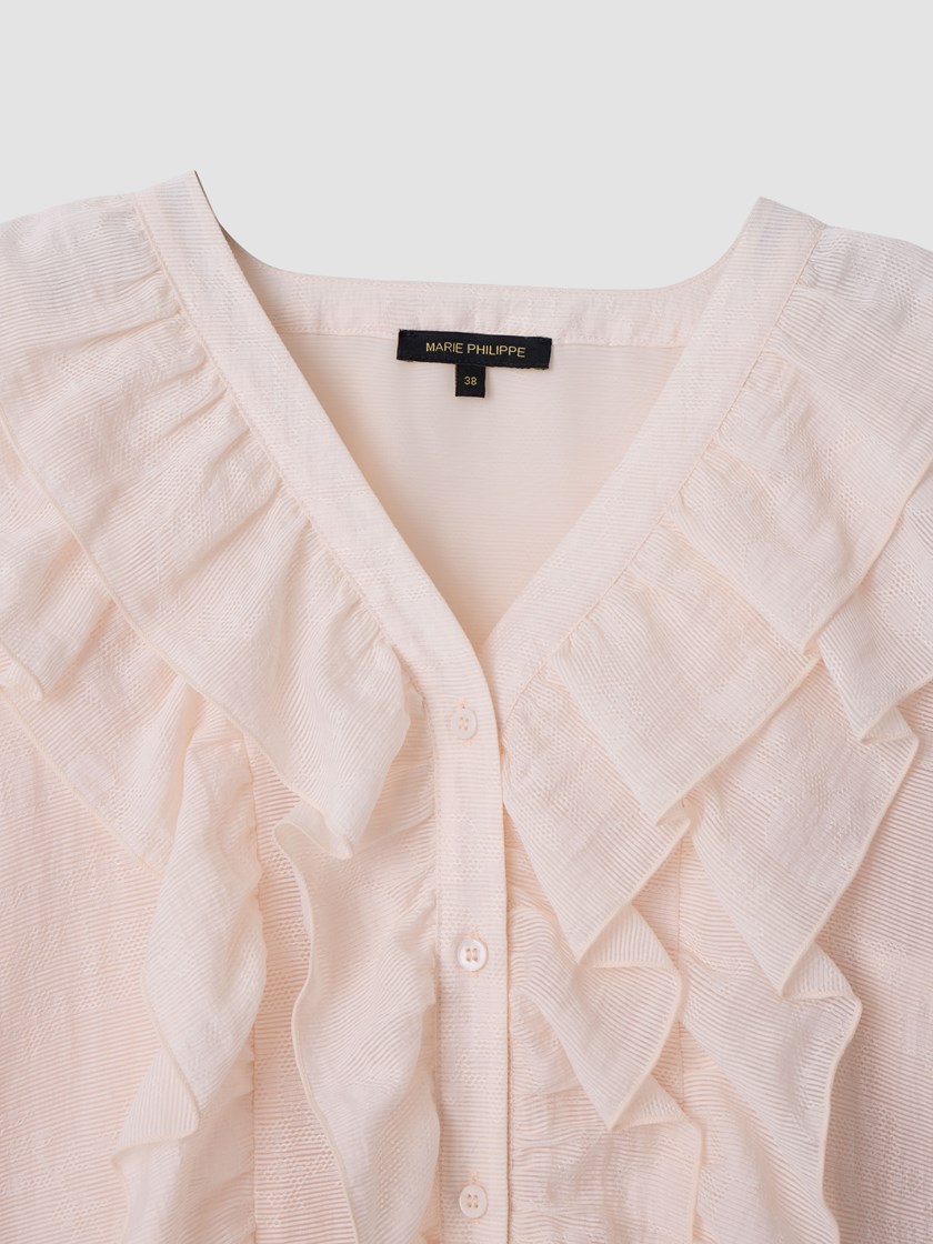 Anine bluse White Sand