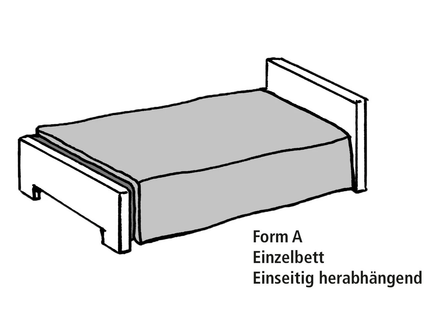 Tagesdecke mit Volantabschluss