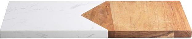 Gusta serveerplank Acacia naturel / marmer 15,5 x 3 x 18 cm