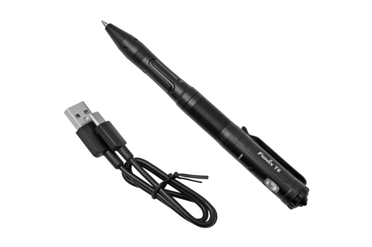 Fenix T6, zwart, tactische pen met zaklamp