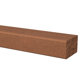 Tuinbalk Azobe hardhout geschaafd ca. 4,4 x 6,7 cm, lengte ca. 210 cm