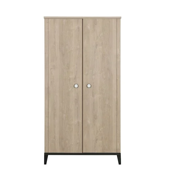 Marcel armoire 2 portes    Chêne blond/Noir        de               Galipette
